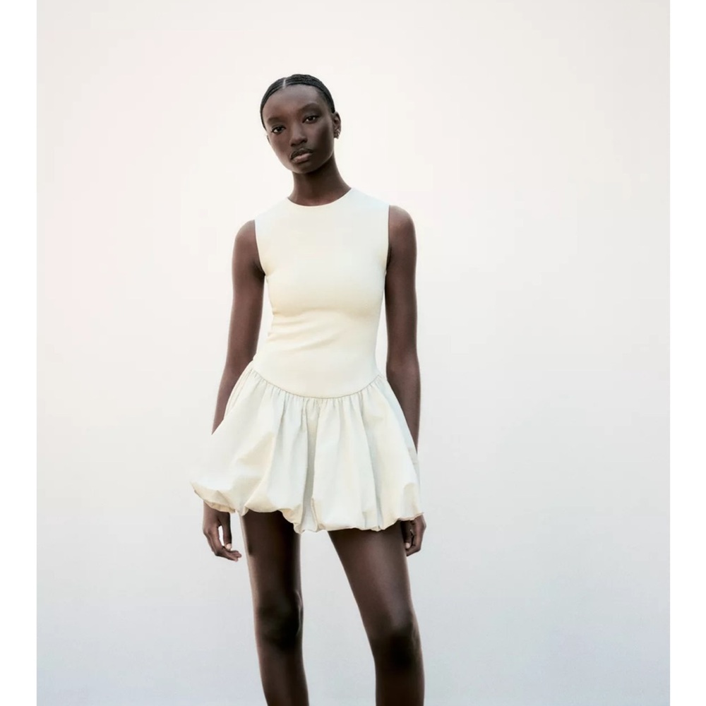 Zara Cream Mini Dress